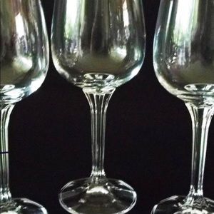 Bohemia Crystal Wine Glasses, Vintage